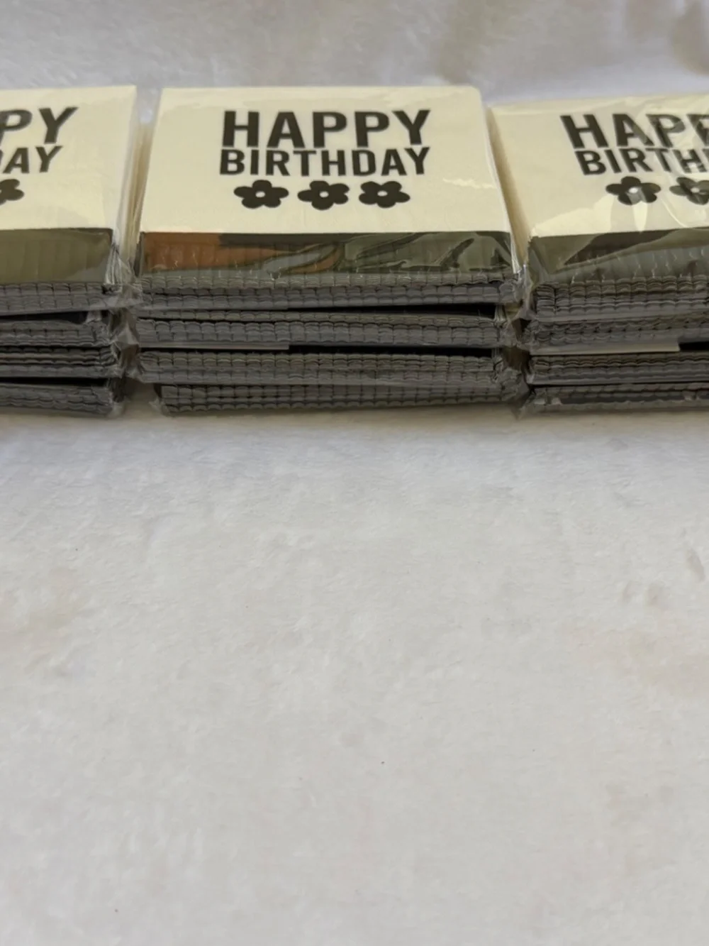 Lot of 12 Santa Barbara Design Studio Happy Birthday Napkins 240 Count Sealed 🎂